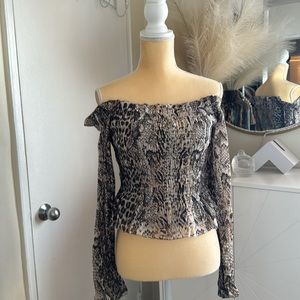 All Saints NW / WTags Animal print top.